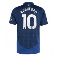 Echipament fotbal Manchester United Marcus Rashford #10 Tricou Deplasare 2024-25 maneca scurta